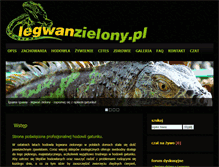 Tablet Screenshot of legwanzielony.pl
